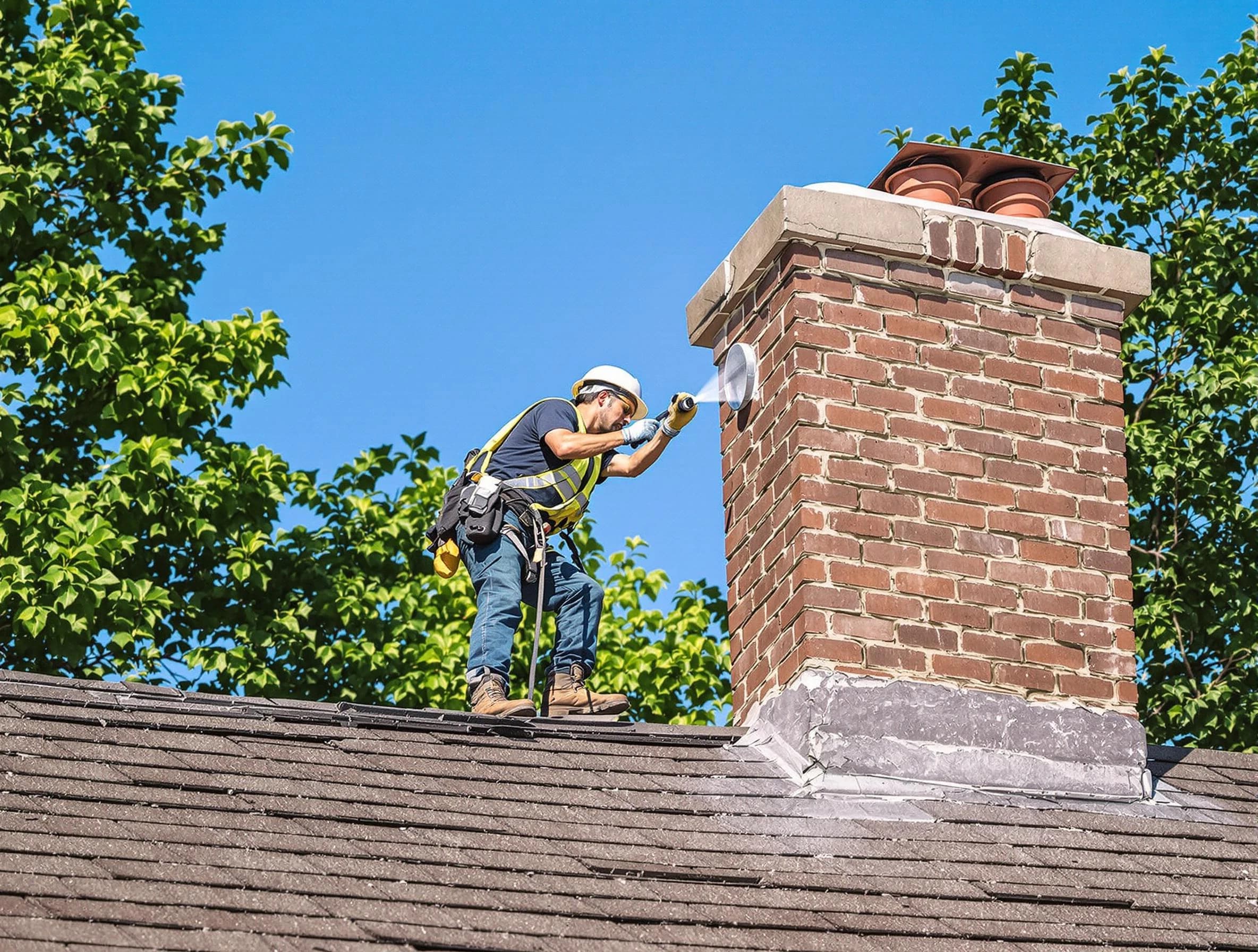 City of Orange Chimney Sweep performing an inspection with advanced tools in City of Orange, NJ