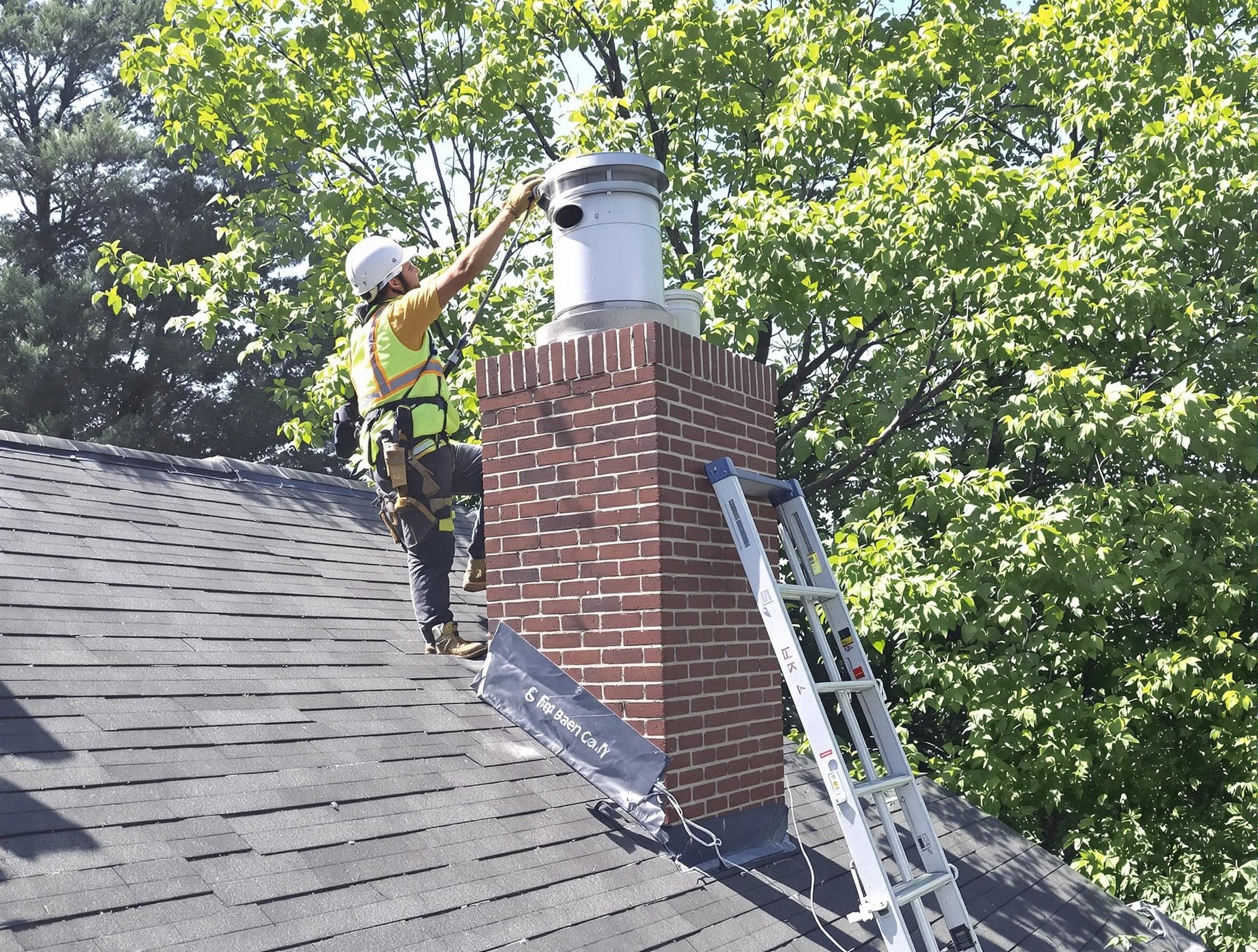 Chimney liner inspection by City of Orange Chimney Sweep in City of Orange, NJ