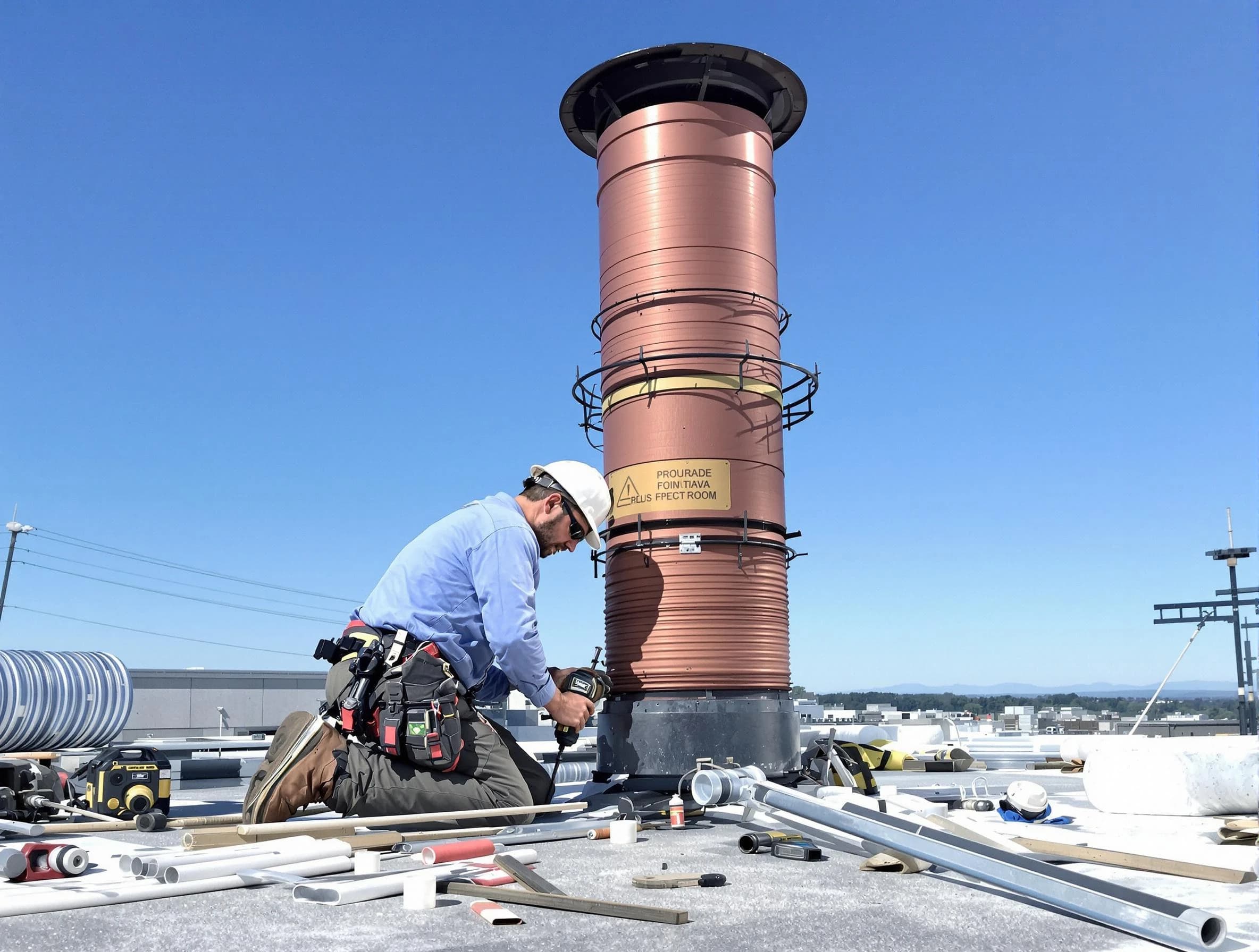 Installed chimney liner by City of Orange Chimney Sweep in City of Orange, NJ