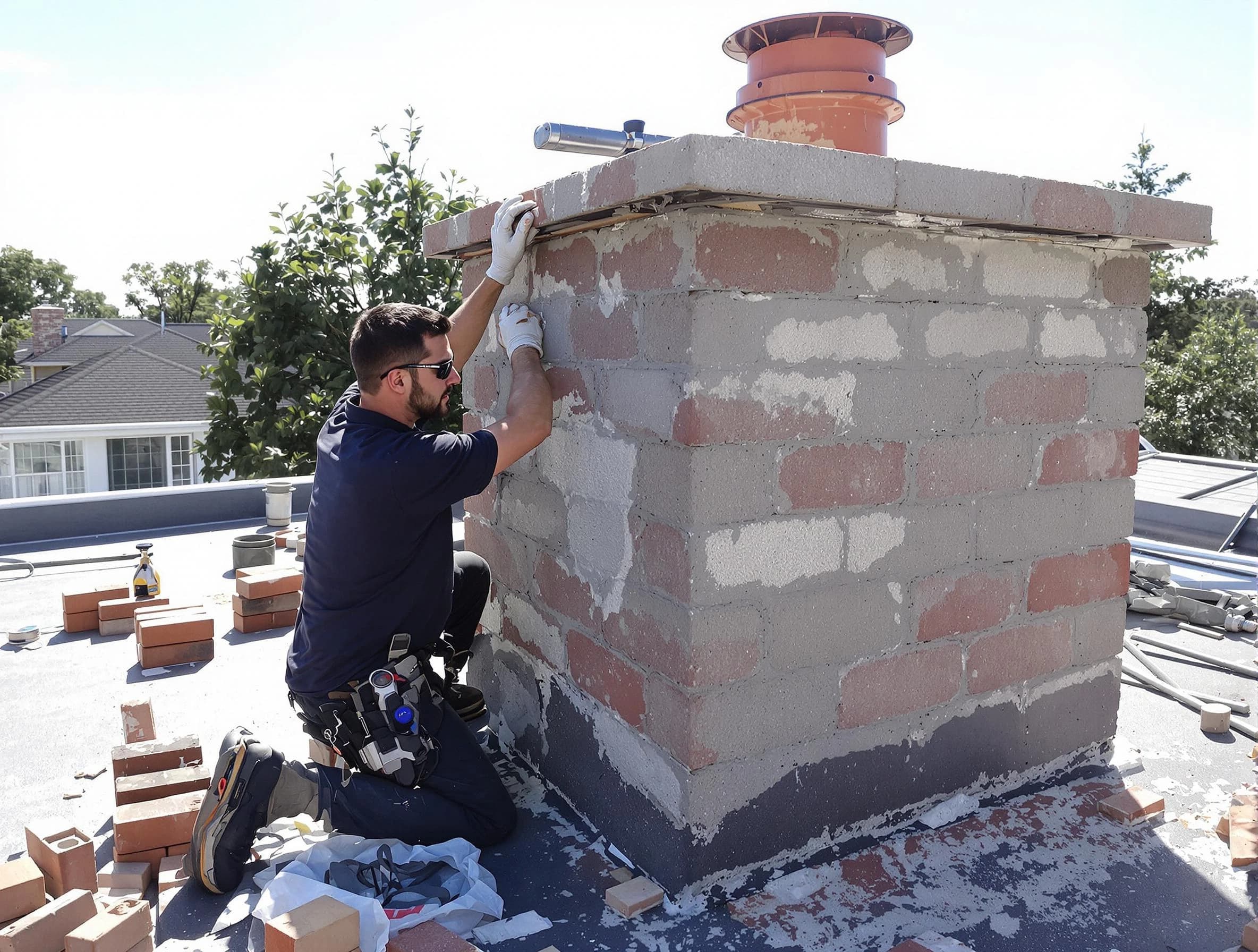 Advanced chimney repair process by City of Orange Chimney Sweep in City of Orange, NJ