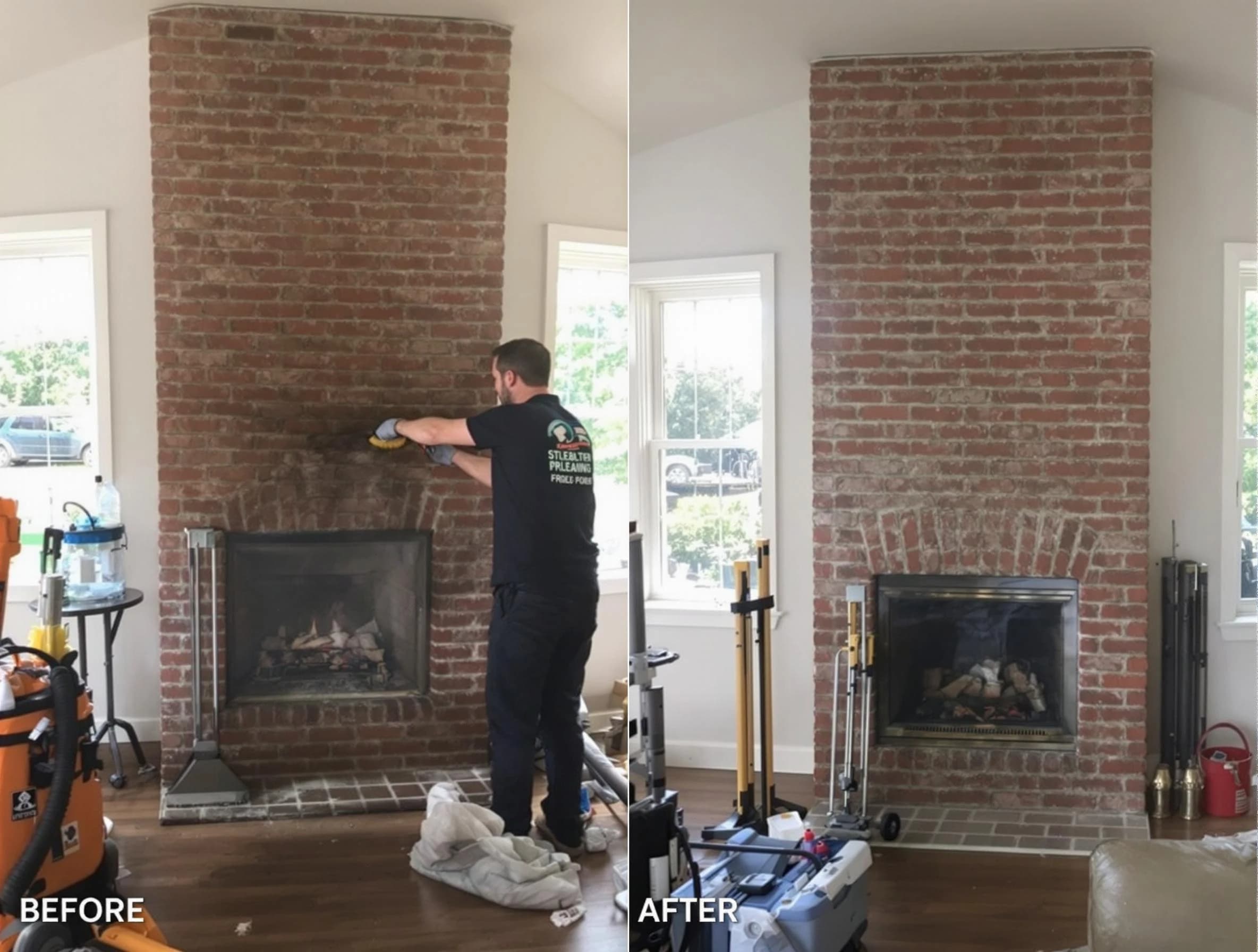 Finished chimney sweeping service by City of Orange Chimney Sweep in City of Orange, NJ