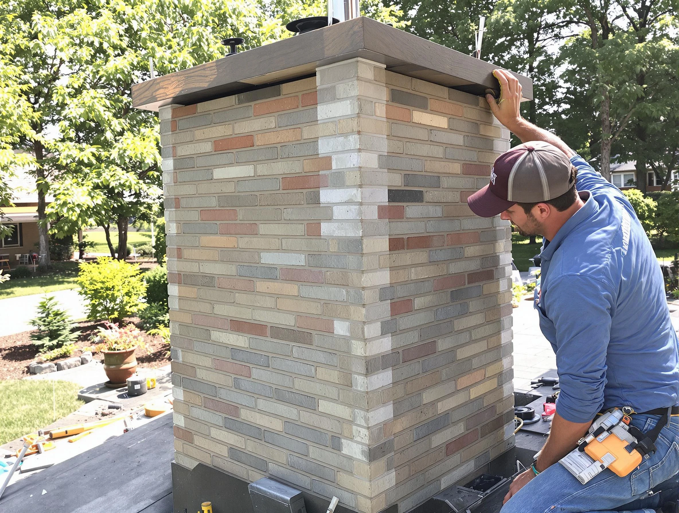 City of Orange Chimney Sweep completing a modern chimney remodel in City of Orange, NJ