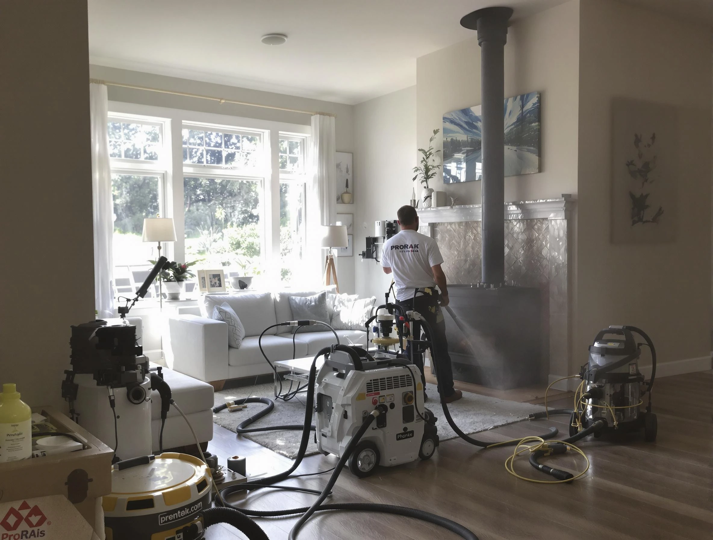 Soot removal service by City of Orange Chimney Sweep for a fireplace in City of Orange, NJ